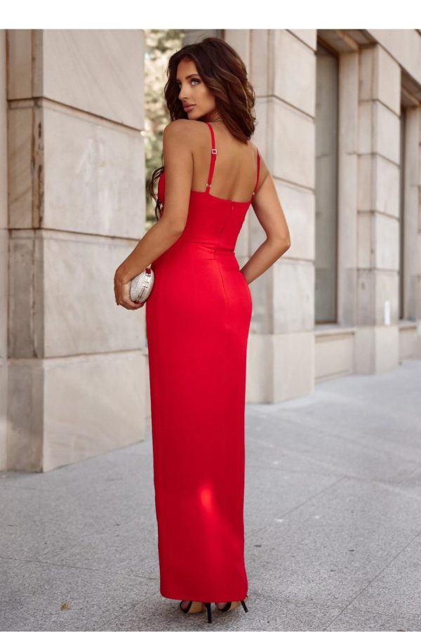 Red Long Dress in Evening Dresses with