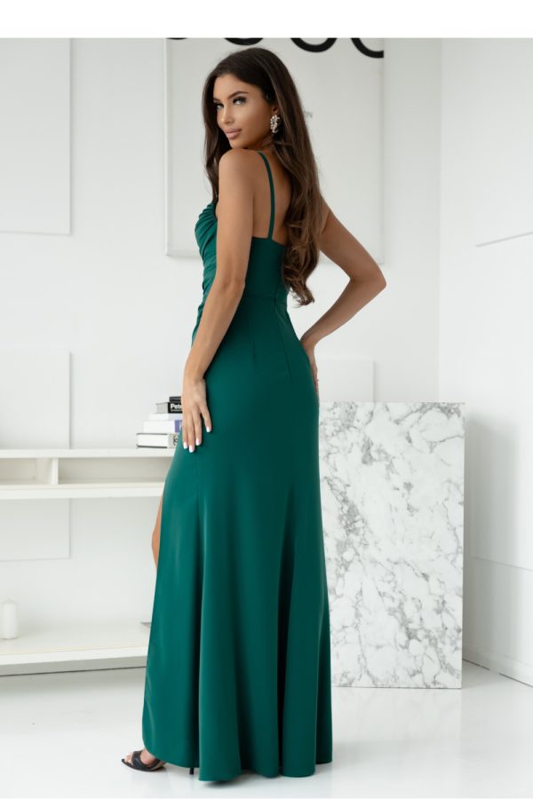 Green Long Dress in Evening Dresses with Cotton, Spandex and Polyester