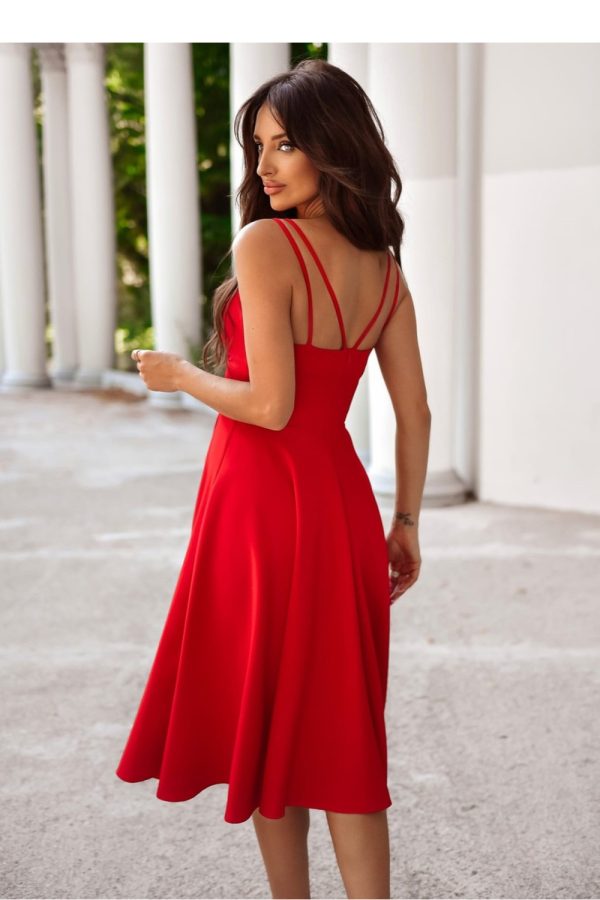 Red Evening Dress in Evening Dresses with Cotton, Spandex and Polyester