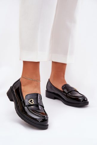 1065980.jpg Black Mocassin in Moccasins, Loafers with Fabric, Footbed, Upper Height and Heel Height