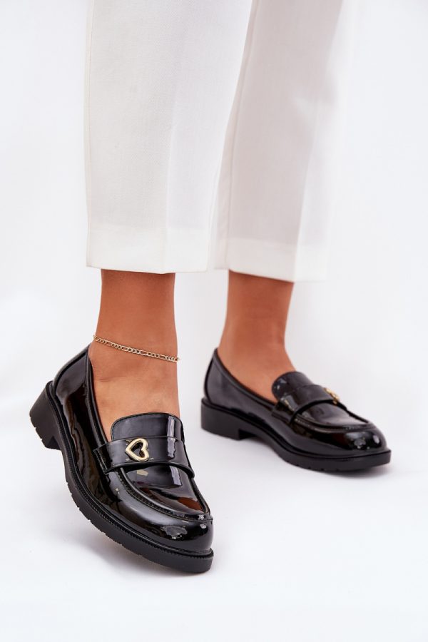 Black Mocassin in Moccasins, Loafers with Fabric, Footbed, Upper Height and Heel Height