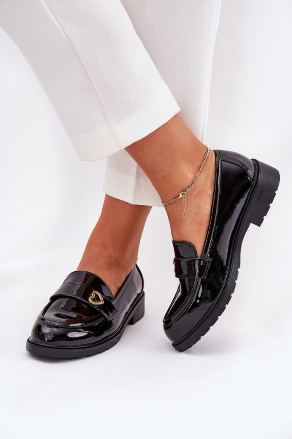 Black Mocassin in Moccasins, Loafers with Fabric, Footbed, Upper Height and Heel Height