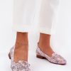 Pink Ballet Flats in Ballet Flats, Ballet Pumps For Women with Fabric, Footbed, Upper Height and Heel Height