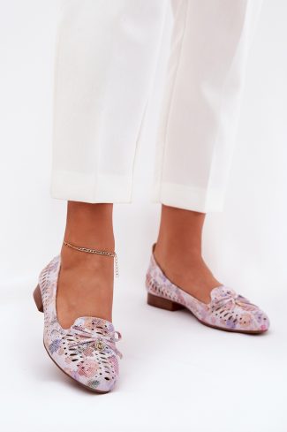 Pink Ballet Flats in Ballet Flats, Ballet Pumps For Women with Fabric, Footbed, Upper Height and Heel Height