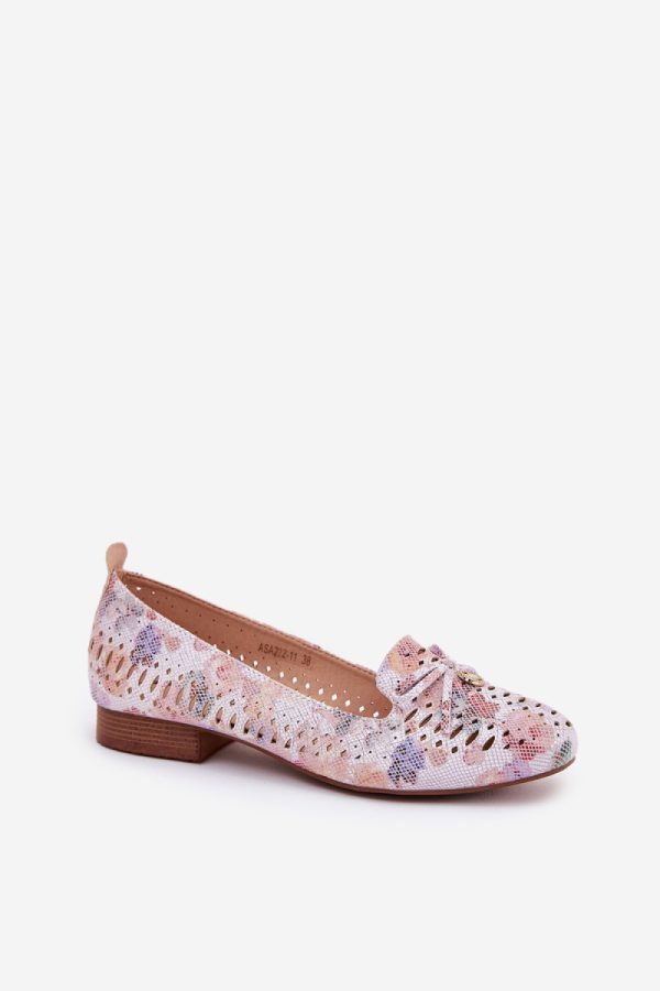 Pink Ballet Flats in Ballet Flats, Ballet Pumps For Women with Fabric, Footbed, Upper Height and Heel Height