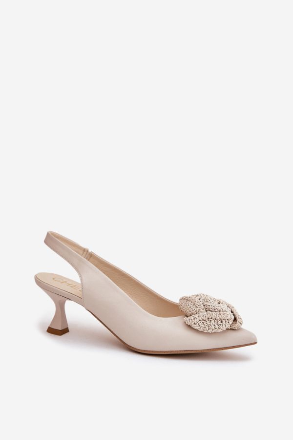 beige High heels model 209047 Step in style