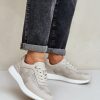 1066079.jpg Beige Platform Sneakers in Women`s Athletic Shoes, Trainers, Sneakers with Fabric, Footbed, Upper Height and Platform Height