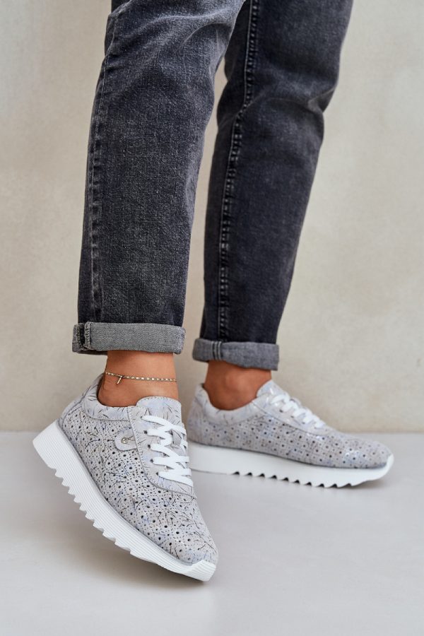 grey Platform sneakers model 209065 Step in style