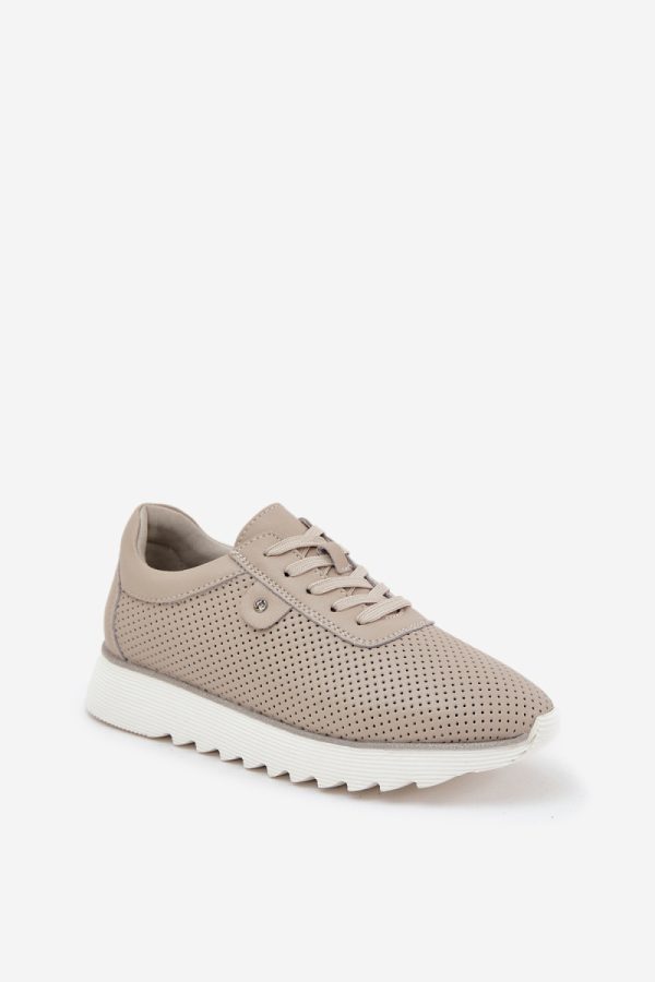 beige Platform sneakers model 209067 Step in style