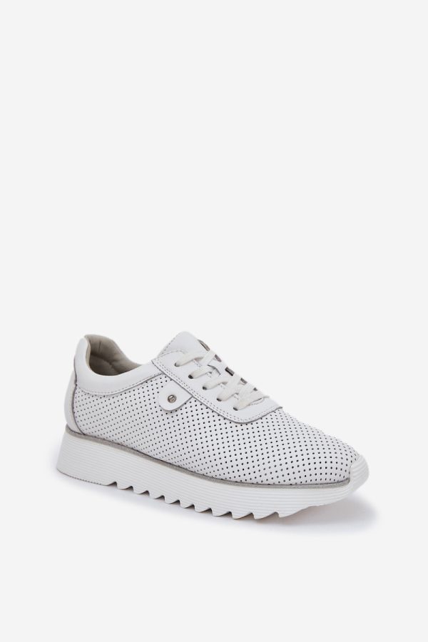 white Platform sneakers model 209068 Step in style