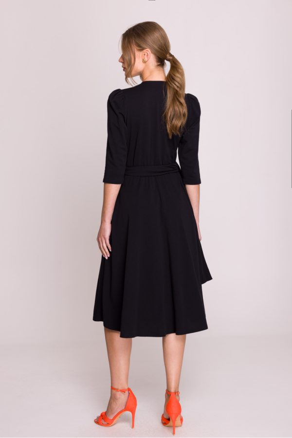 Black Daydress in Day Dresses with Cotton, Spandex and Modal