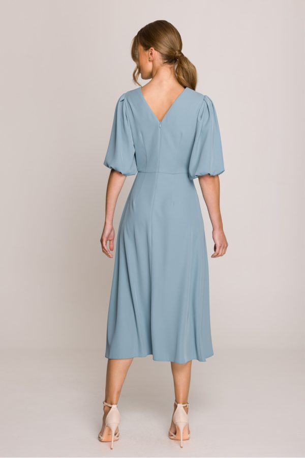 Blue Daydress in Day Dresses with Spandex and Polyester