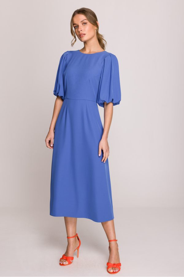 Blue Daydress in Day Dresses with Spandex and Polyester