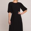 Black Daydress in Day Dresses with Spandex and Polyester