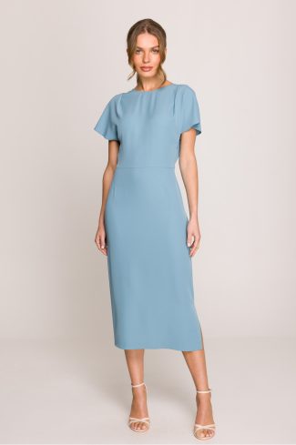 Blue Daydress in Day Dresses with Spandex and Polyester