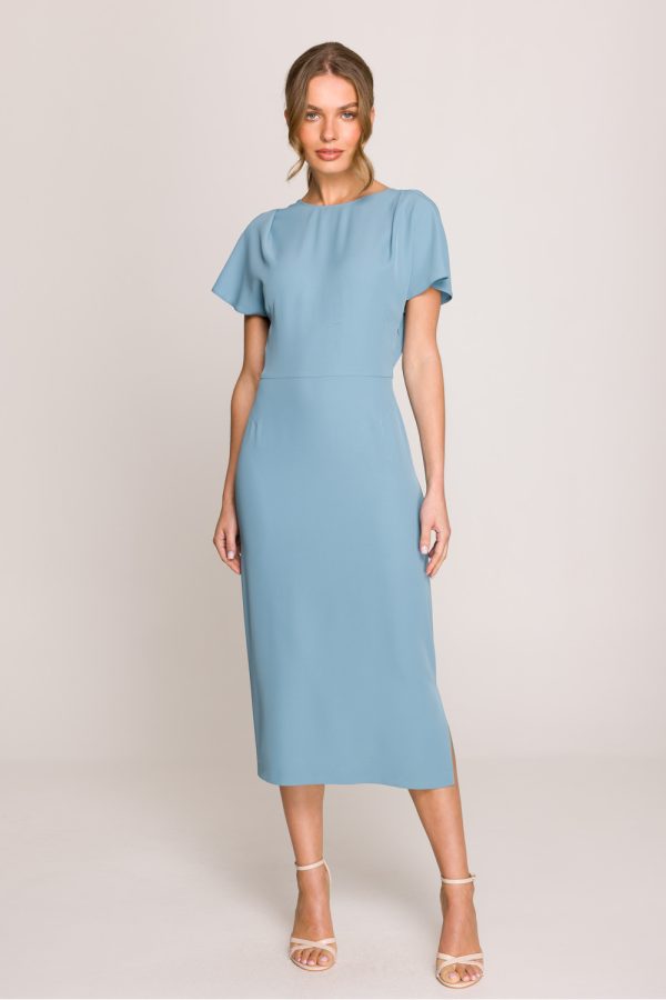 Blue Daydress in Day Dresses with Spandex and Polyester