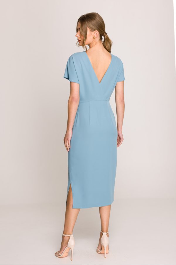 Blue Daydress in Day Dresses with Spandex and Polyester