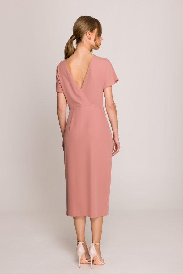Pink Daydress in Day Dresses with Spandex and Polyester