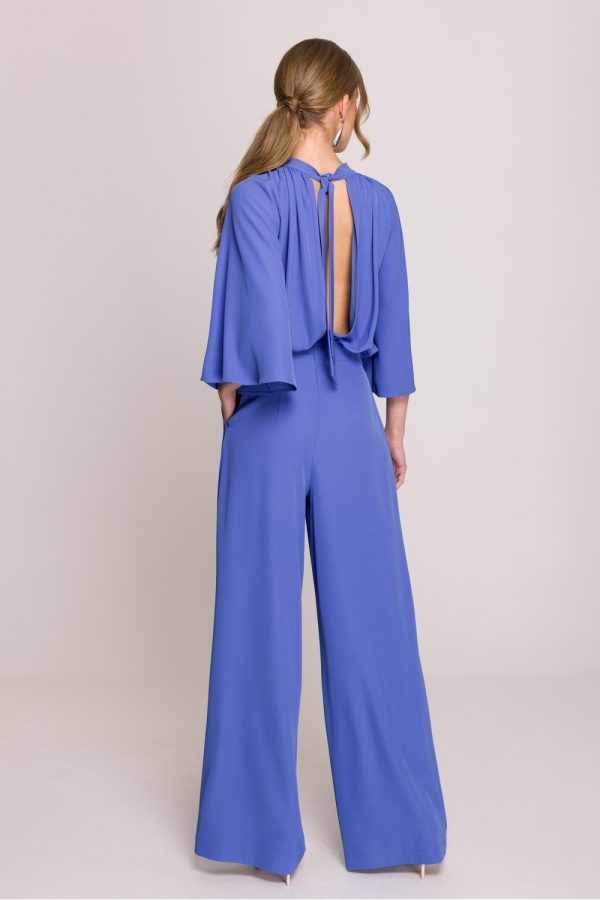 Blue Suit in Playsuits For Women with Spandex and Polyester