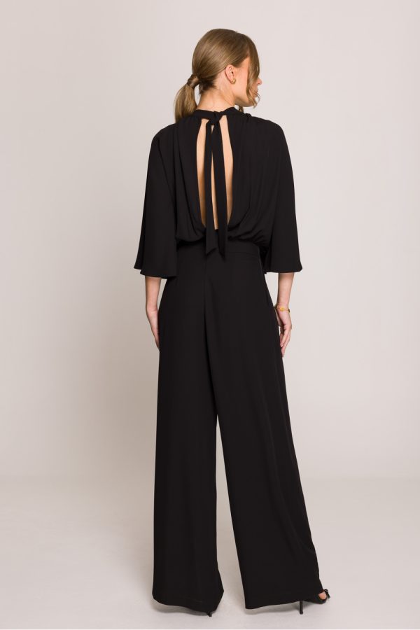 Black Suit in Playsuits For Women with Spandex and Polyester
