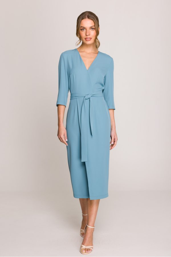 Blue Daydress in Day Dresses with Spandex and Polyester