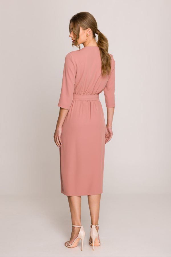 Pink Daydress in Day Dresses with Spandex and Polyester