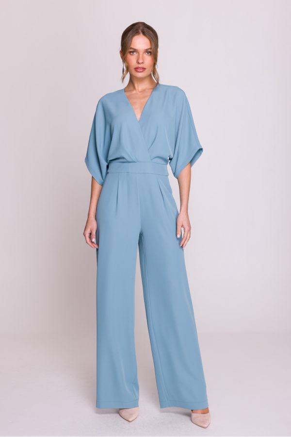 Blue Suit in Playsuits For Women with Spandex and Polyester