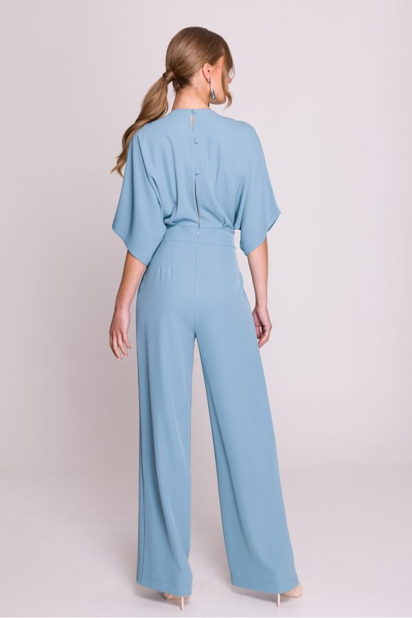 Blue Suit in Playsuits For Women with Spandex and Polyester