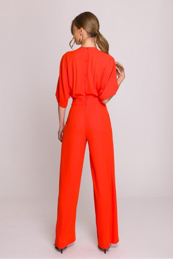 Red Suit in Playsuits For Women with Spandex and Polyester