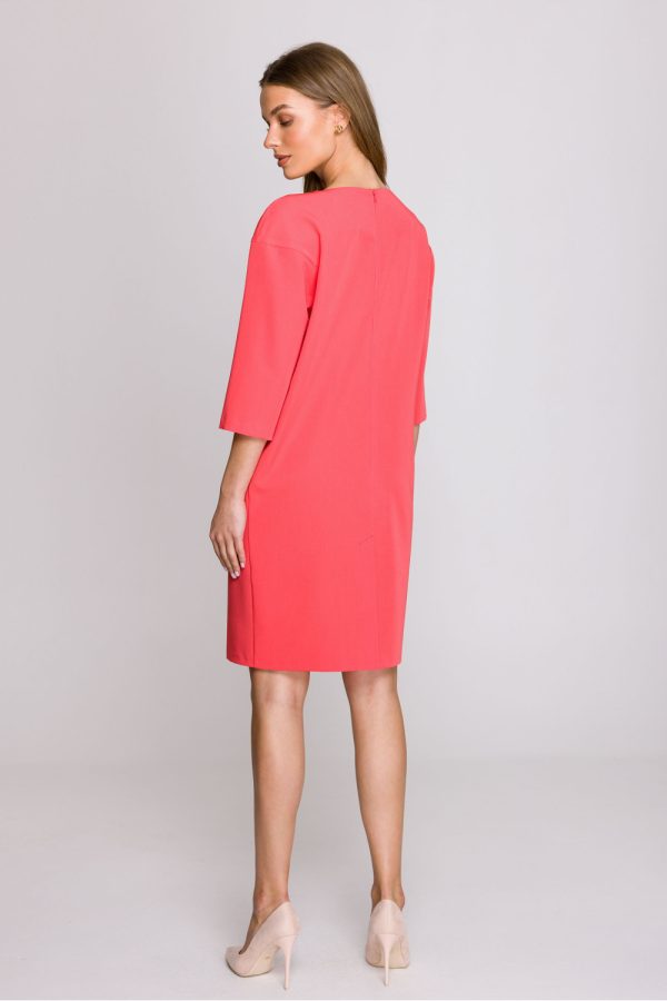 Red Daydress in Day Dresses with Spandex, Polyester and Viscose