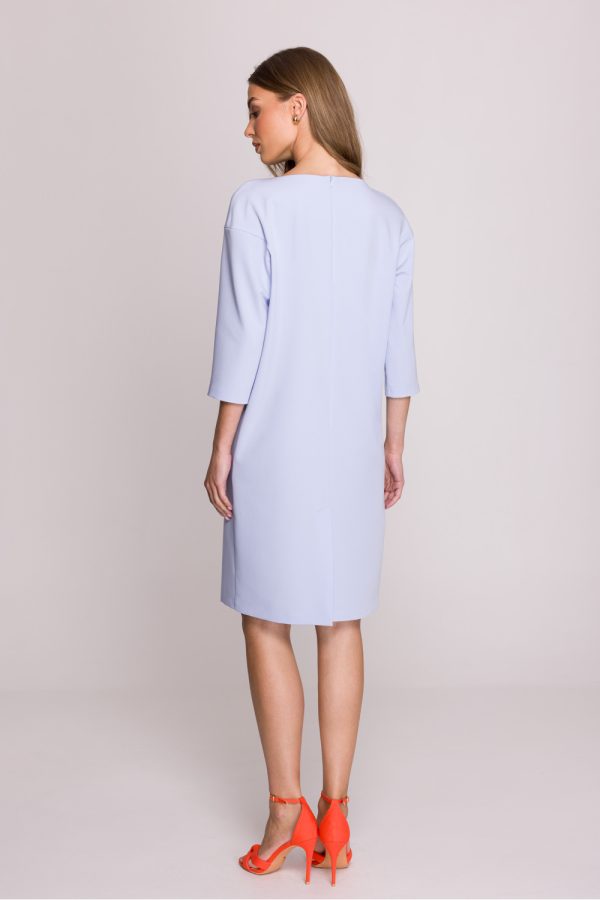 Blue Daydress in Day Dresses with Spandex, Polyester and Viscose