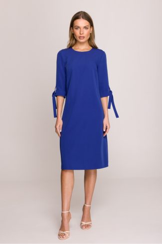 Blue Daydress in Day Dresses with Spandex, Polyester and Viscose