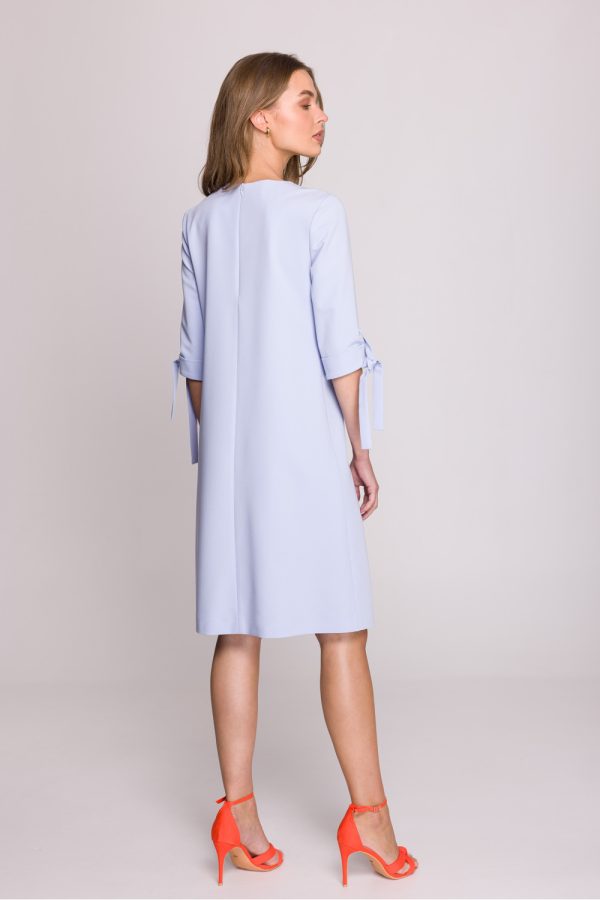 Blue Daydress in Day Dresses with Spandex, Polyester and Viscose
