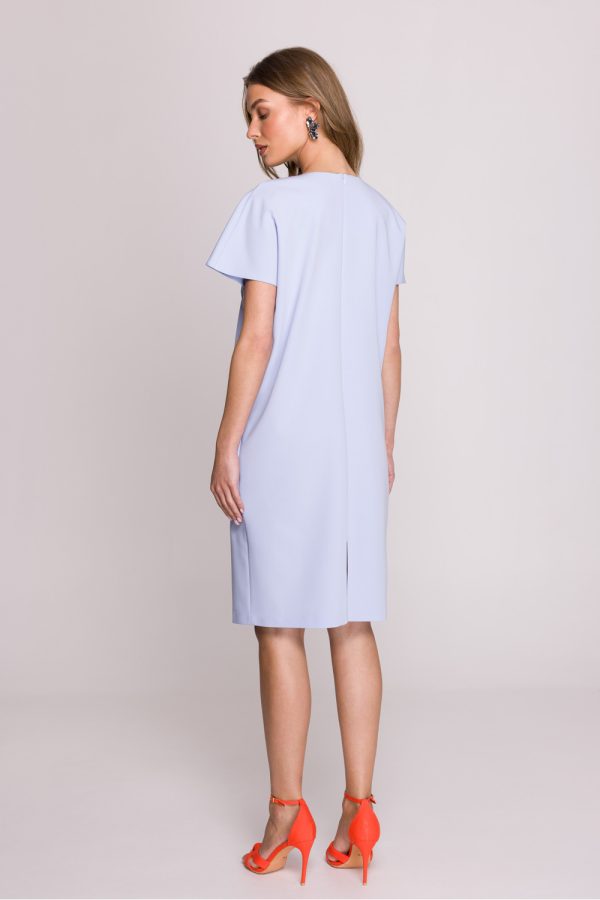 Blue Daydress in Day Dresses with Spandex, Polyester and Viscose