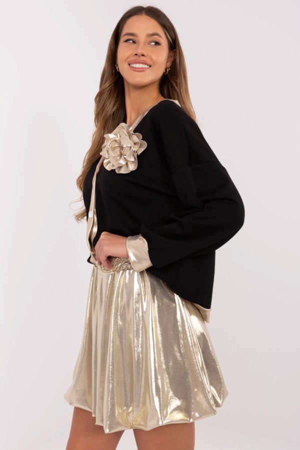 Yellow Short Skirt in Skirts with Spandex and Polyester