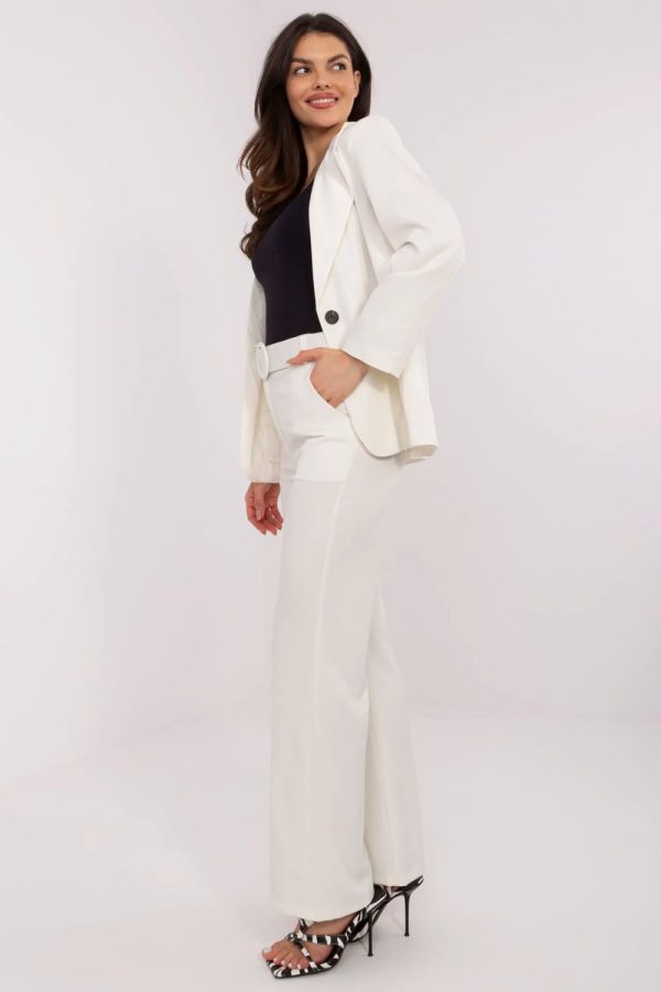 Beige Women Trousers in Pants, Trousers, Shorts with Spandex and Polyester
