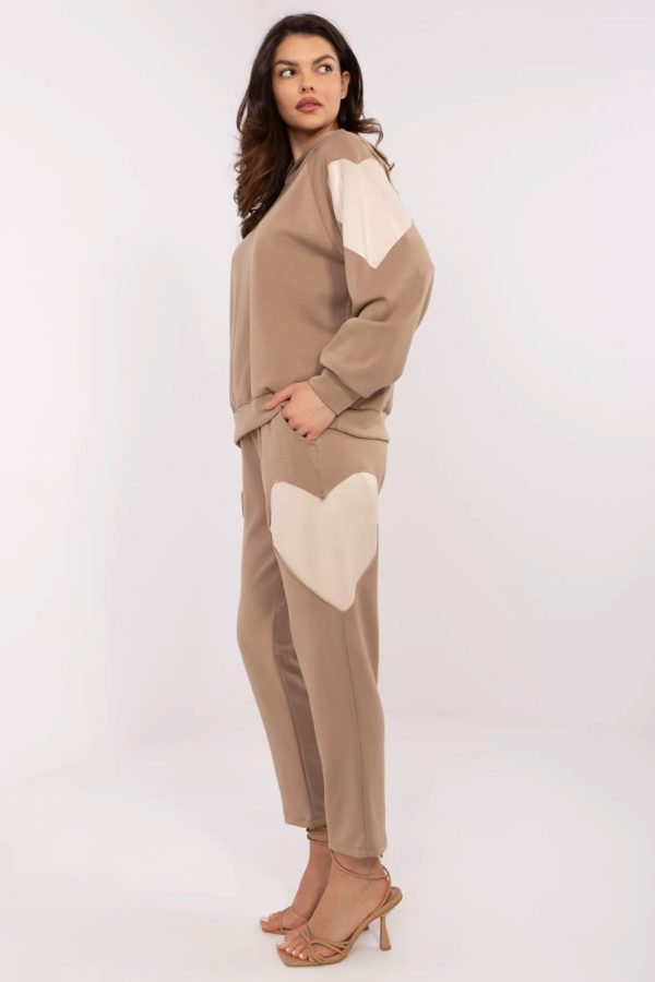 brown Set model 209206 Italy Moda