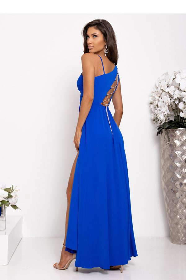 Blue Long Dress in Evening Dresses with