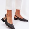 1067107 black Heel sandals model 209432 Step in style