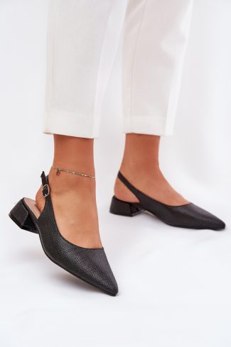 black Heel sandals model 209432 Step in style
