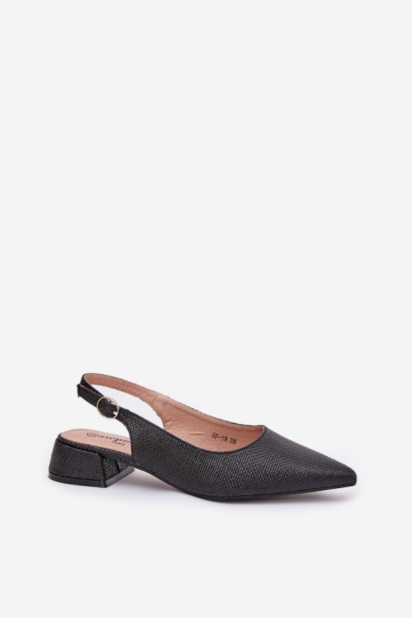 black Heel sandals model 209432 Step in style