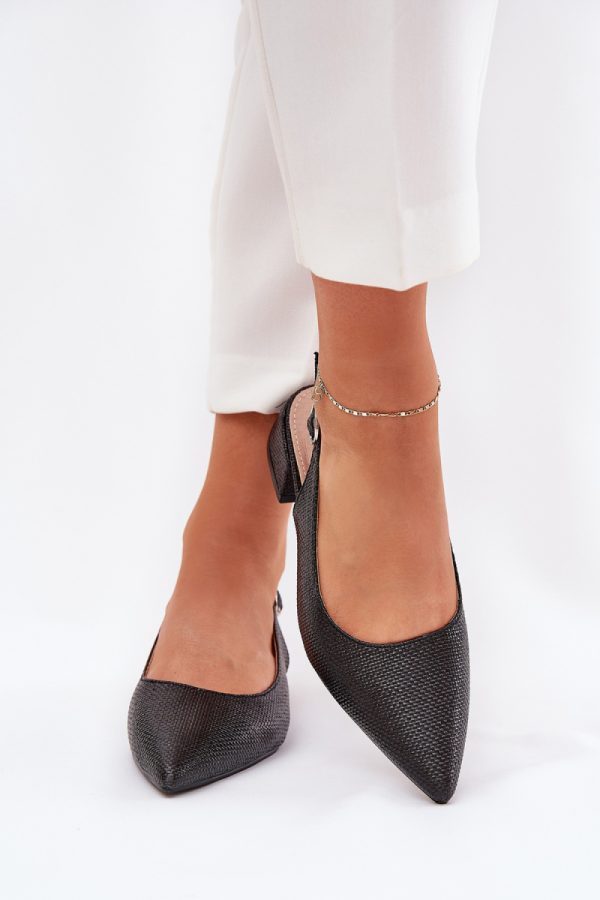 black Heel sandals model 209432 Step in style
