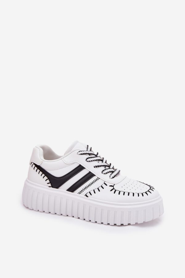 white Platform sneakers model 209439 Step in style