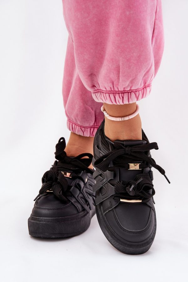 black Platform sneakers model 209449 Step in style