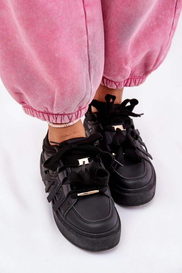 black Platform sneakers model 209449 Step in style