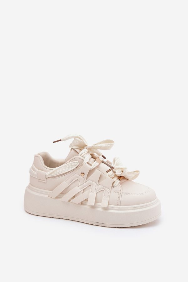 beige Platform sneakers model 209450 Step in style