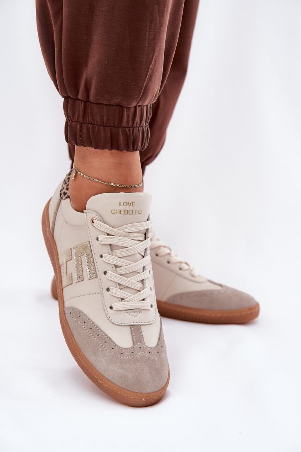 beige Sport Shoes model 209452 Step in style