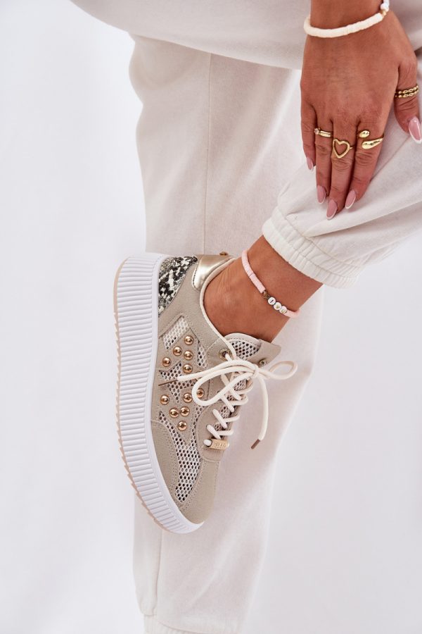 beige Sport Shoes model 209465 Step in style