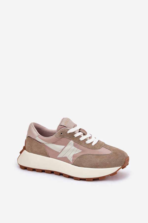 beige Platform sneakers model 209467 Step in style