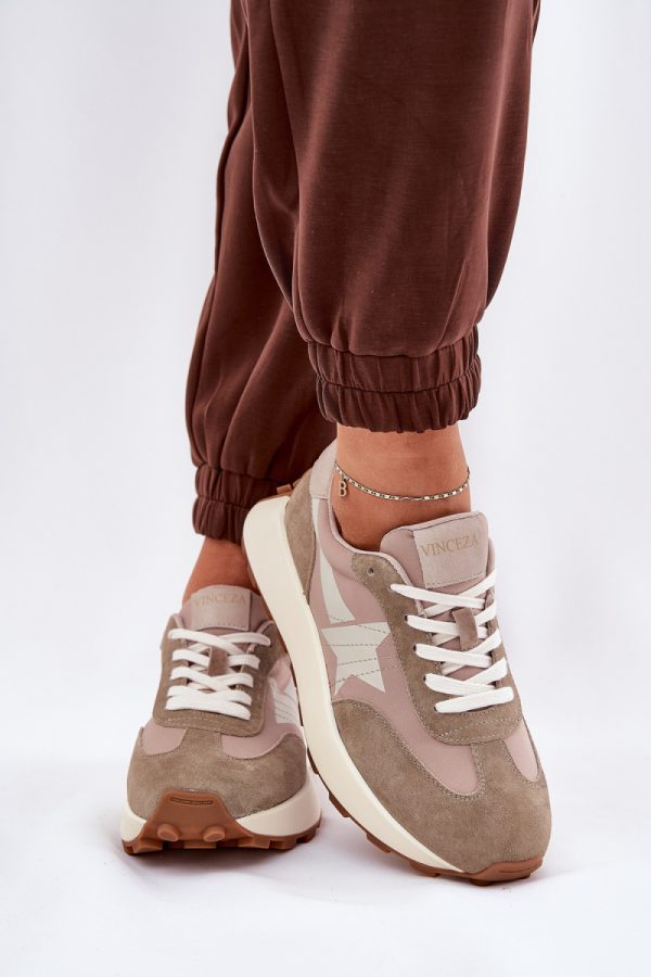 beige Platform sneakers model 209467 Step in style
